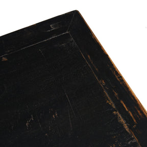 Black Lacquer Sideboard From Shanxi - 19th Century