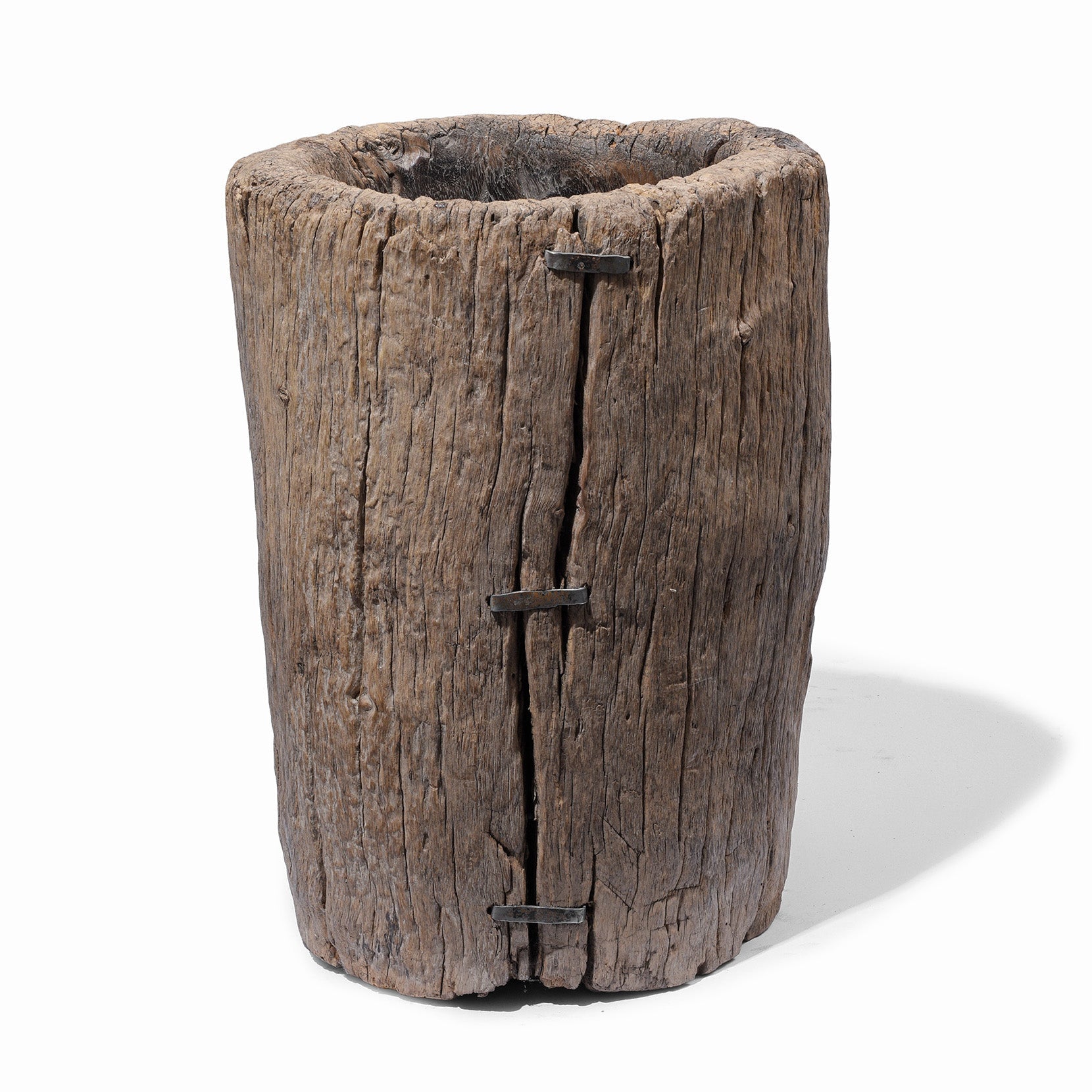 Oak Pepper Mortar from South China – 19th Century