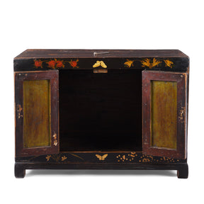 Black Lacquer Kang Cabinet From Shanxi - 19th Century