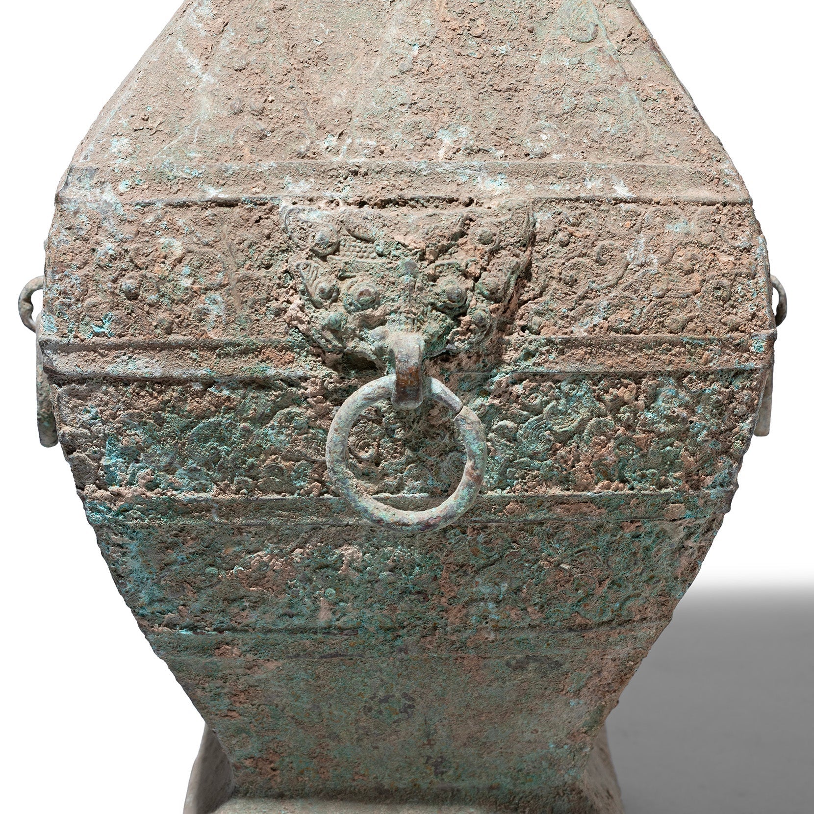 Verdigris Bronze Western Zhou Dynasty Style Urn