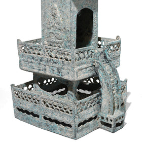Verdigris Bronze Han Dynasty Style Pagoda
