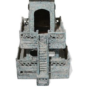 Verdigris Bronze Han Dynasty Style Pagoda