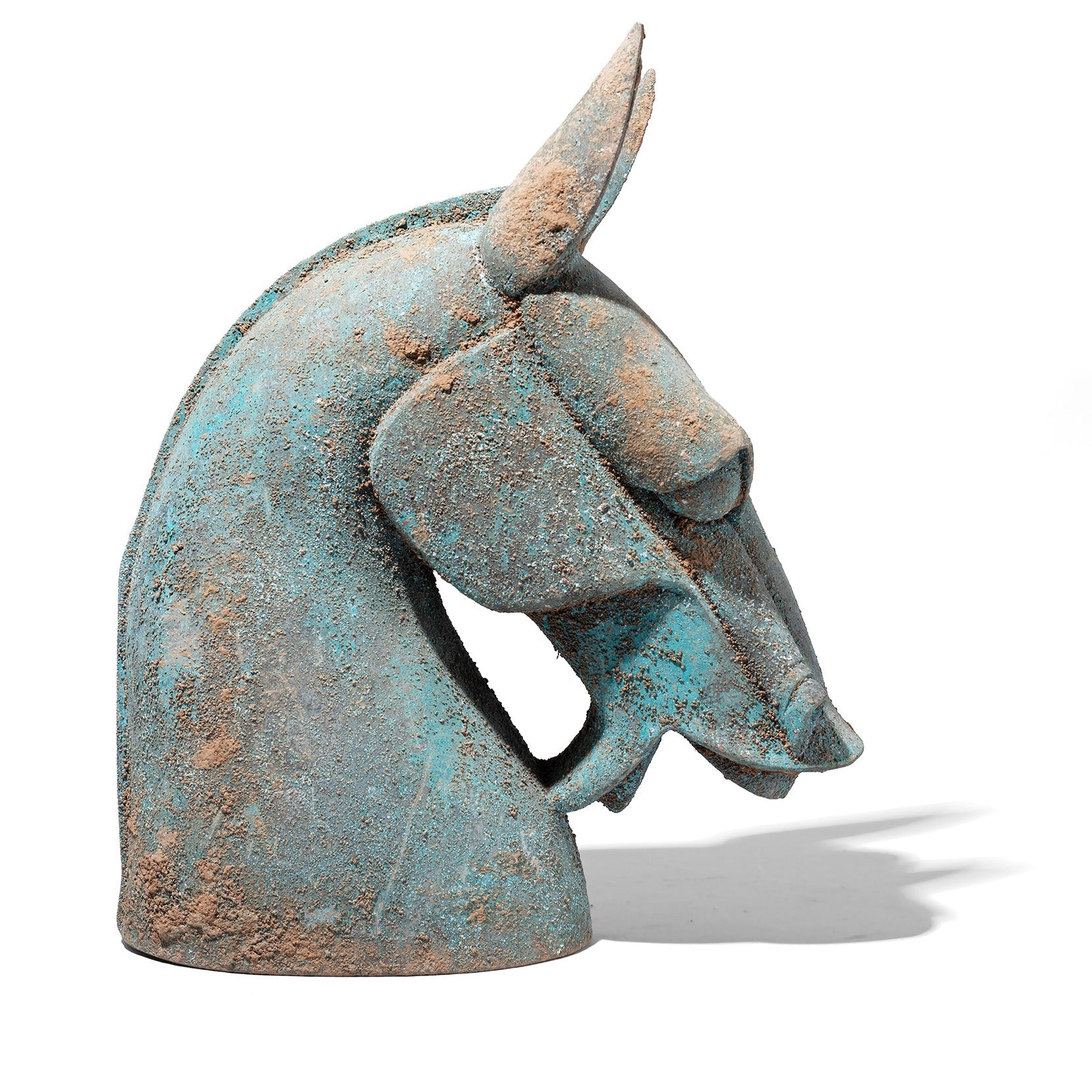 Bronze Han Dynasty Style Horse Head