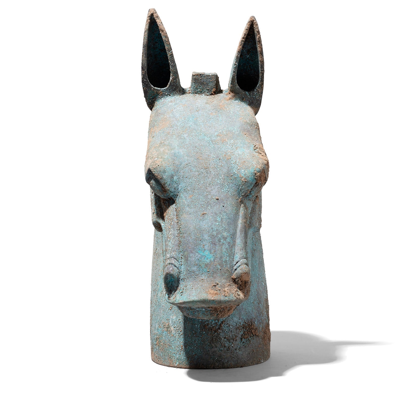 Bronze Han Dynasty Style Horse Head
