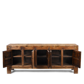 5 Door Sideboard From Mongolia - 19th Century
