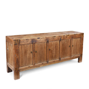 5 Door Sideboard From Mongolia - 19th Century