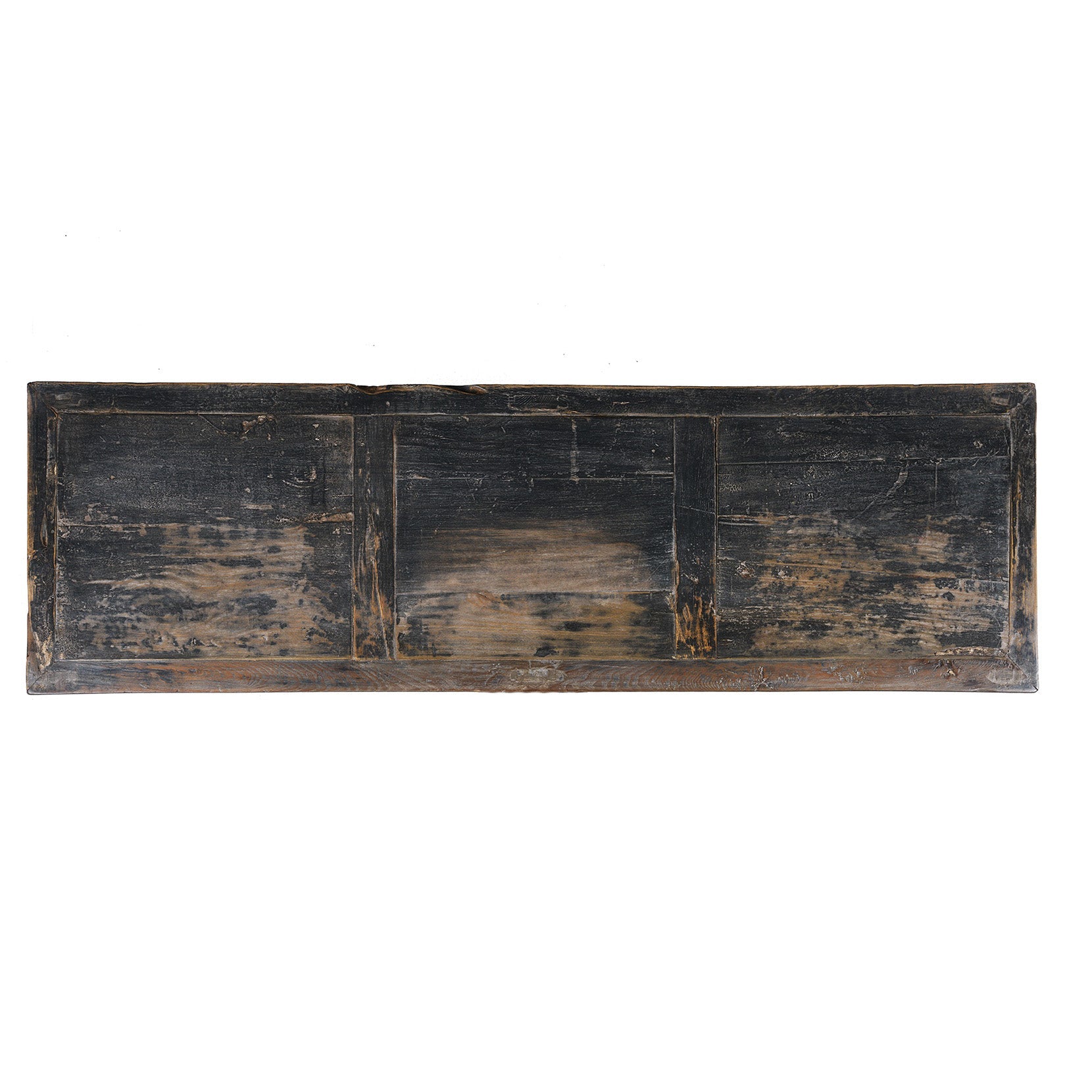 Painted Elm & Poplar Sideboard From Gansu - 19th Century