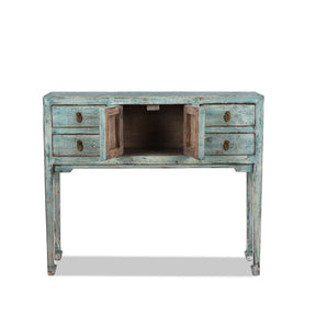 Green Lacquer Ladies Console Table