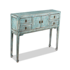 Green Lacquer Ladies Console Table