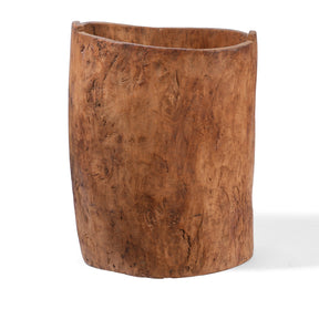 Cypress Umbrella Stand From Gansu - 19th Century