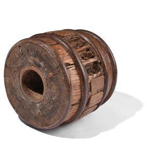 Old Wheel Hub From Shandong Province - 19th Century
