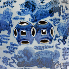 Blue & White Porcelain Stool- Kylin Design