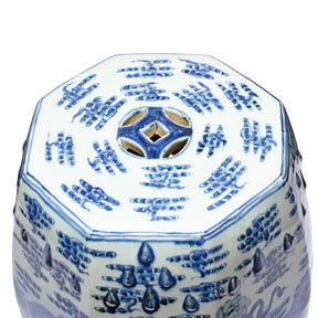 Blue & White Porcelain Stool- Kylin Design