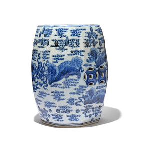 Blue & White Porcelain Stool- Kylin Design