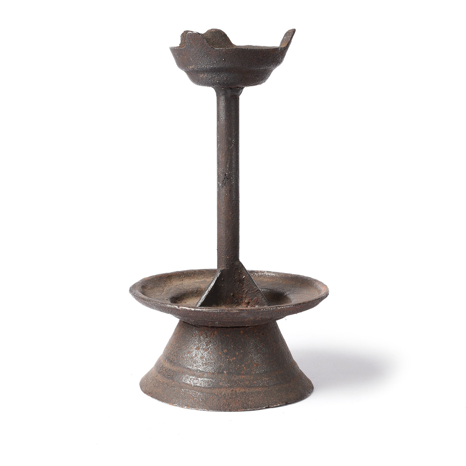 Old Iron Candlestick - Ca 1920
