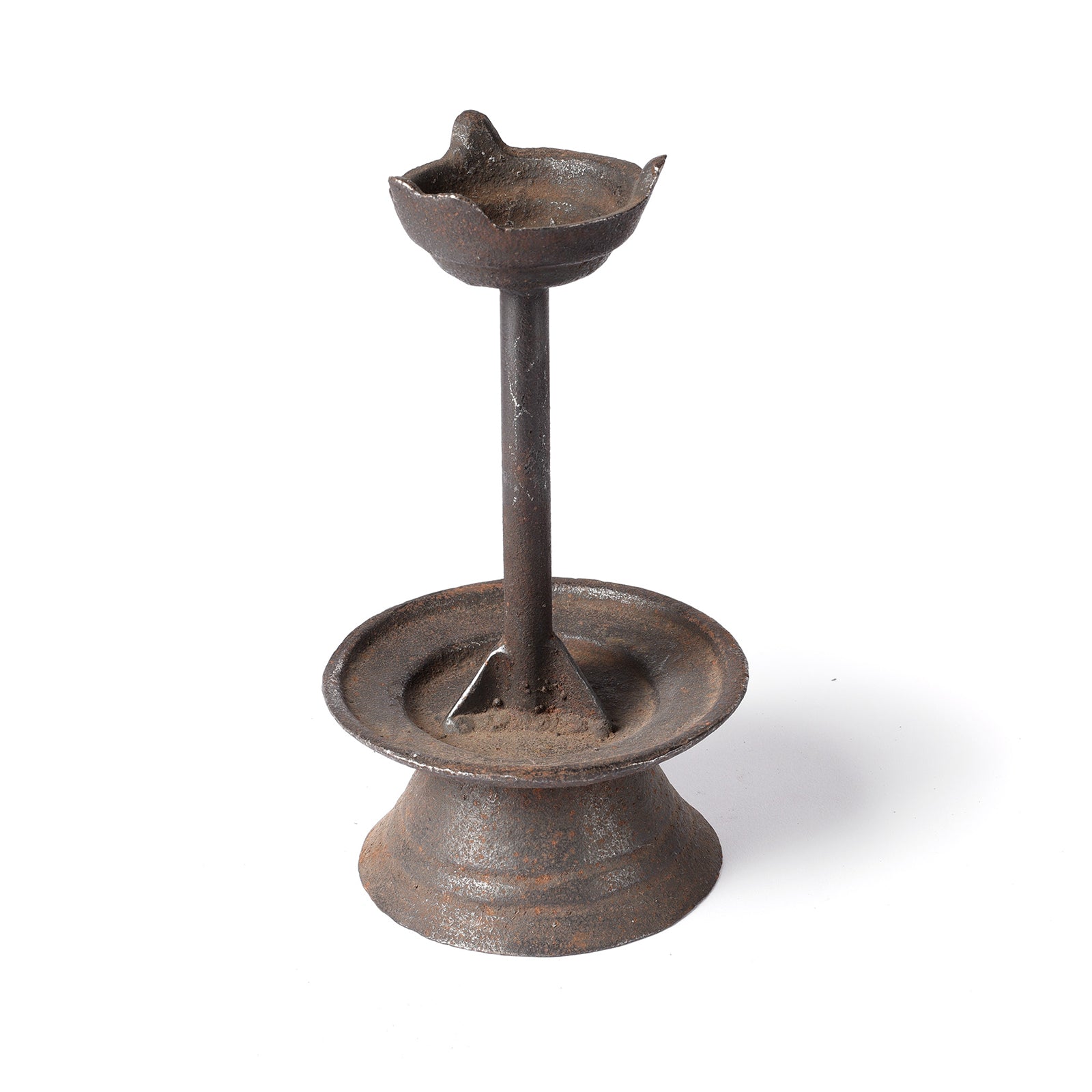Old Iron Candlestick - Ca 1920