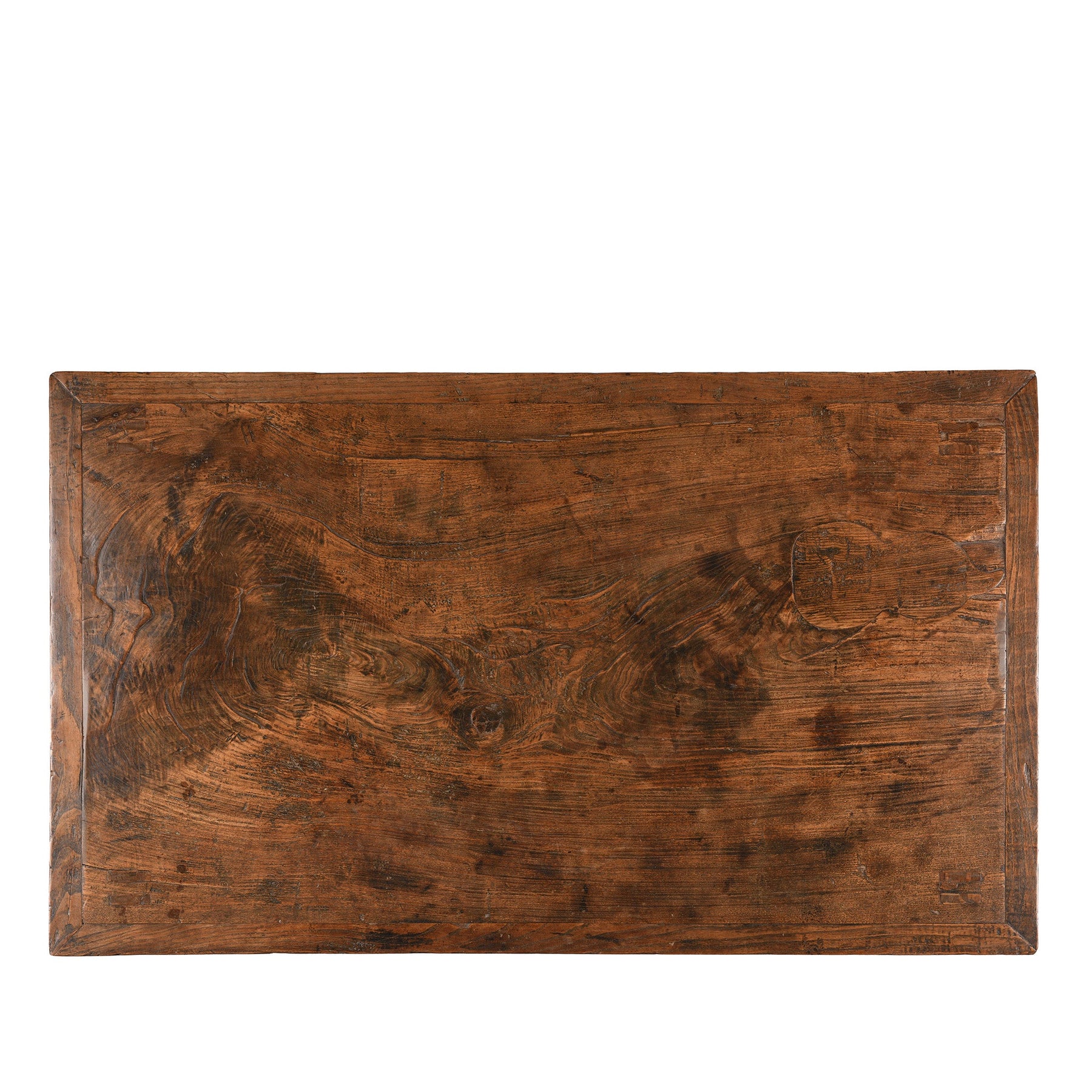 Antique Elm Kitchen Table - 19th Century