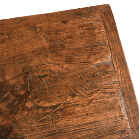 Antique Elm Kitchen Table - 19th Century