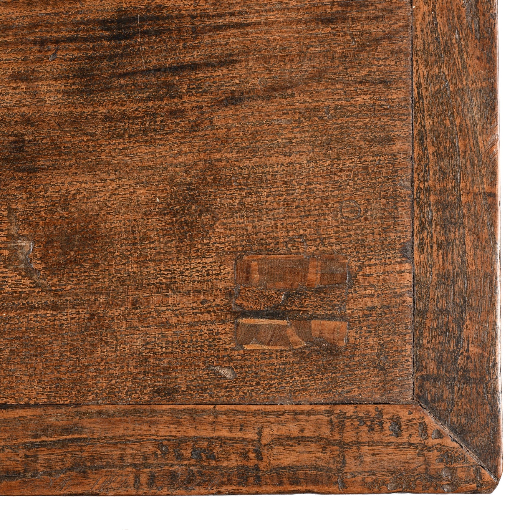 Antique Elm Kitchen Table - 19th Century