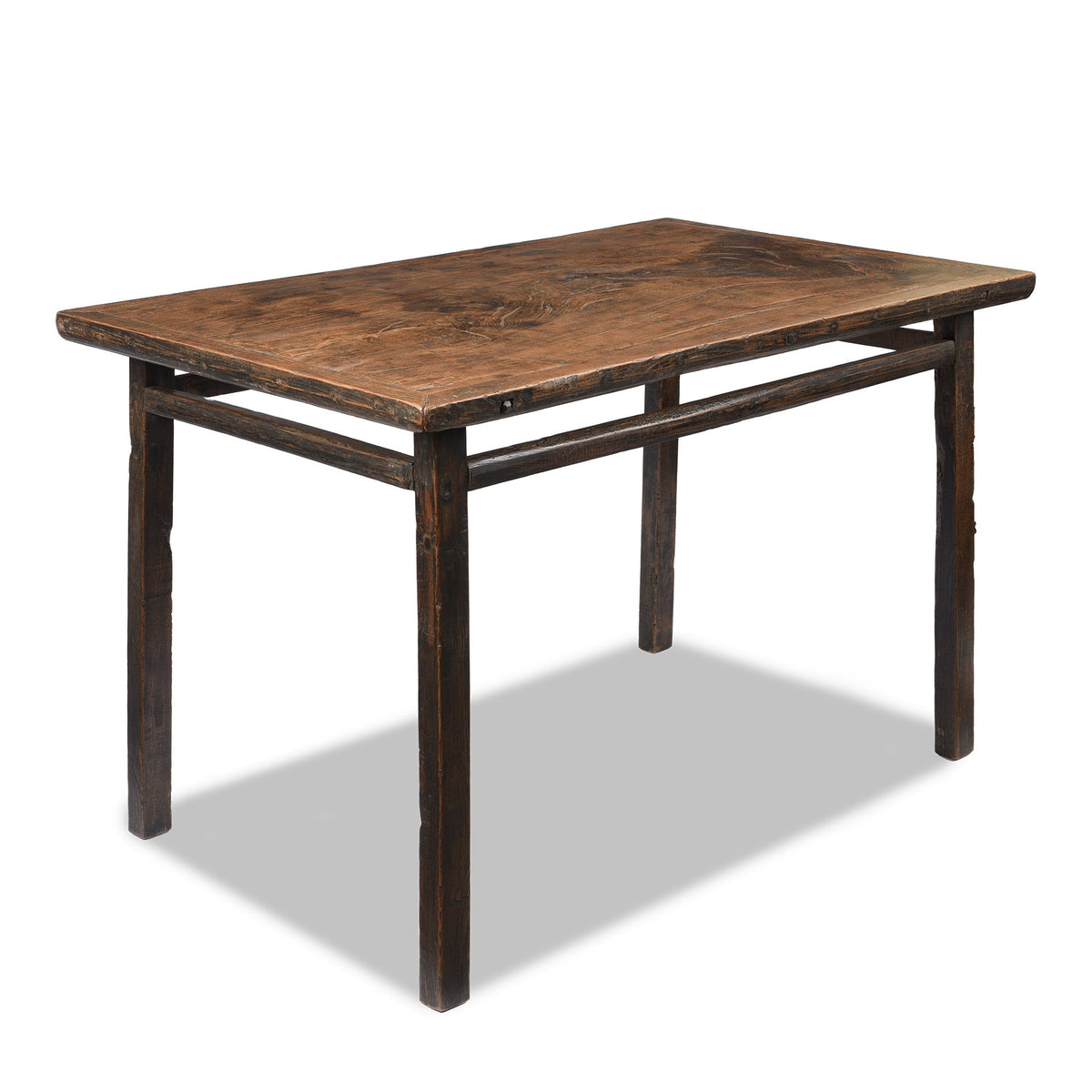 Antique Elm Kitchen Table - 19th Century