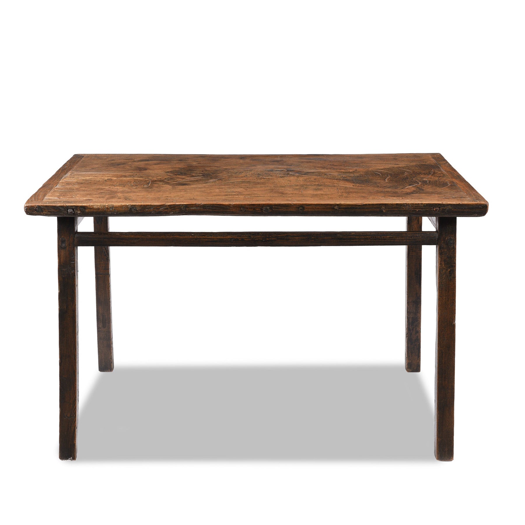Antique Elm Kitchen Table - 19th Century