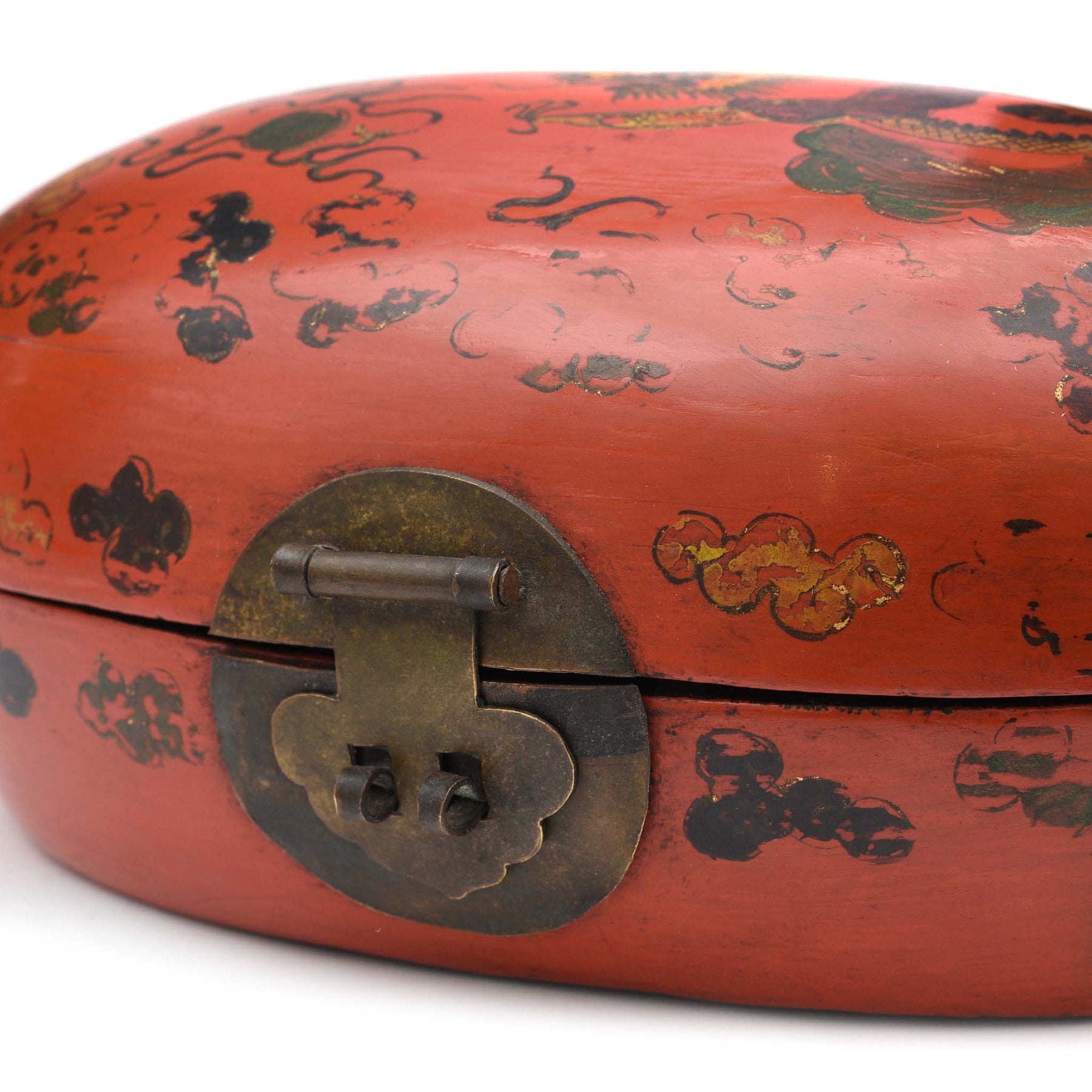 Vintage Lacquer Jewellery Box From Peking