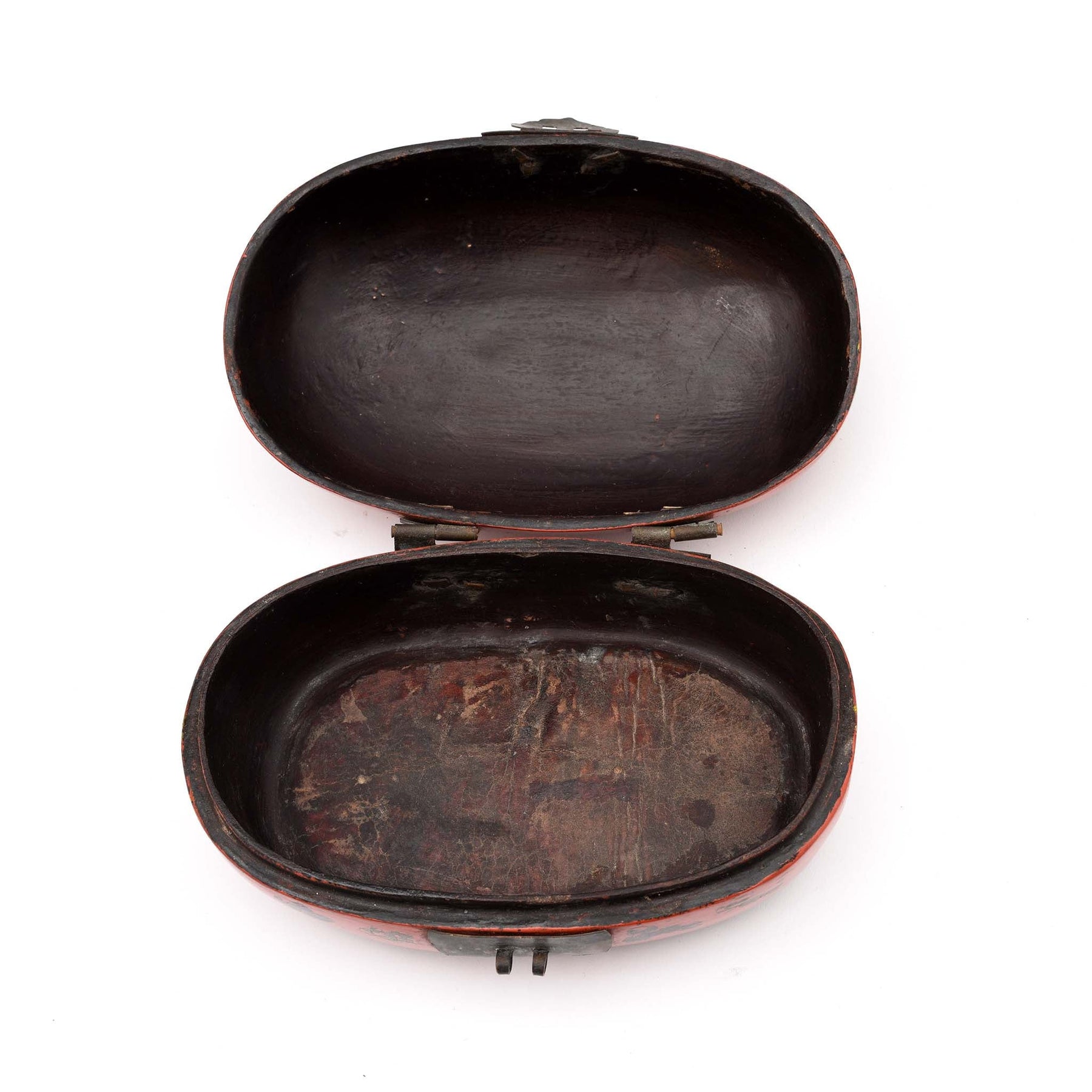 Vintage Lacquer Jewellery Box From Peking