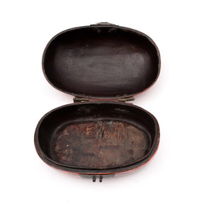 Vintage Lacquer Jewellery Box From Peking