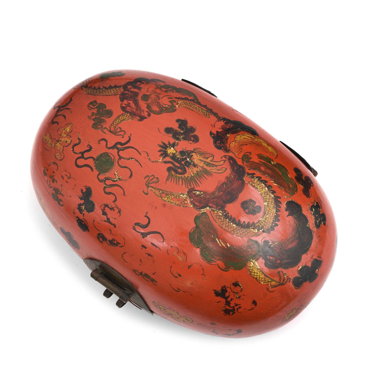 Vintage Lacquer Jewellery Box From Peking