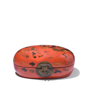 Vintage Lacquer Jewellery Box From Peking