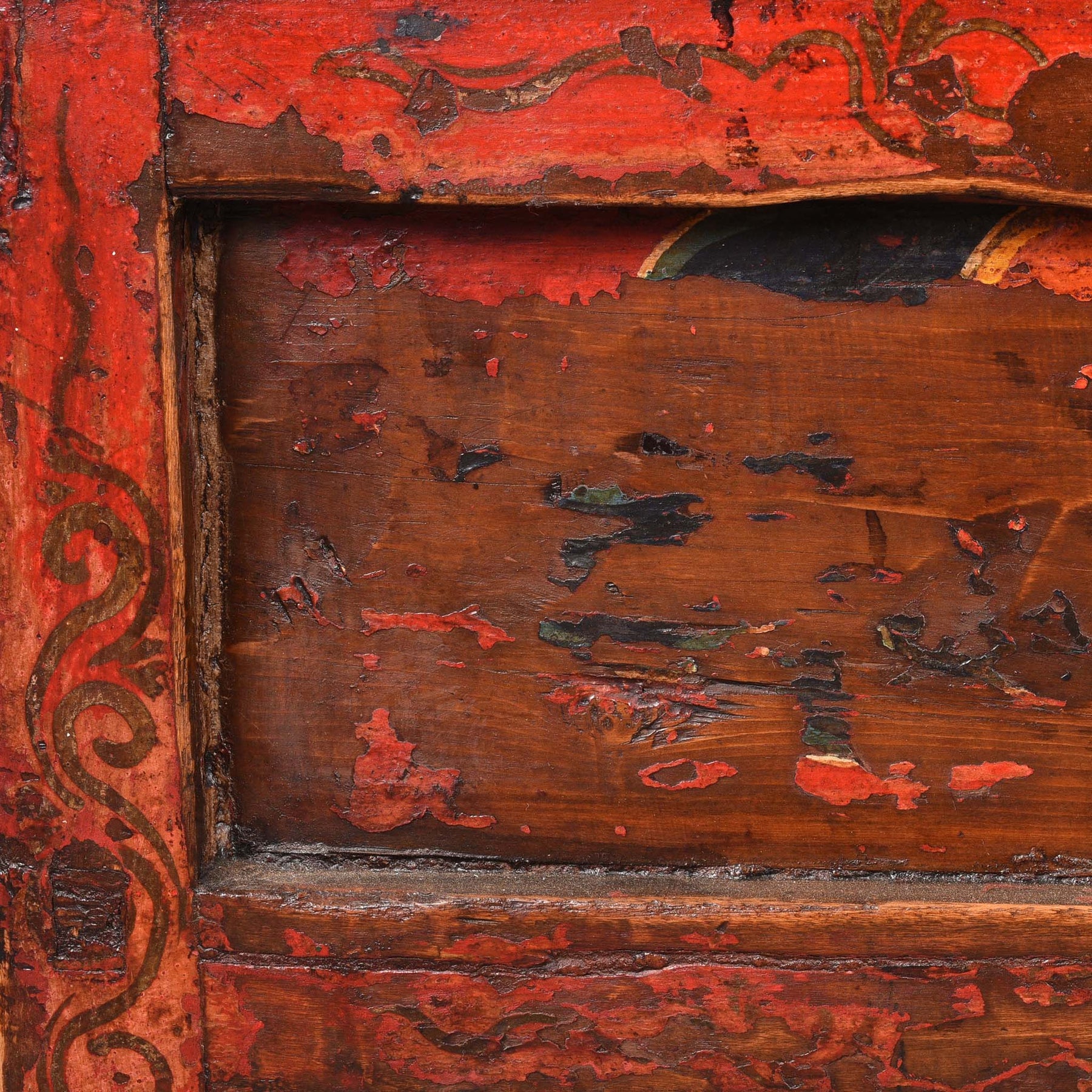 Antique Painted Tibetan Choksar - 19thC