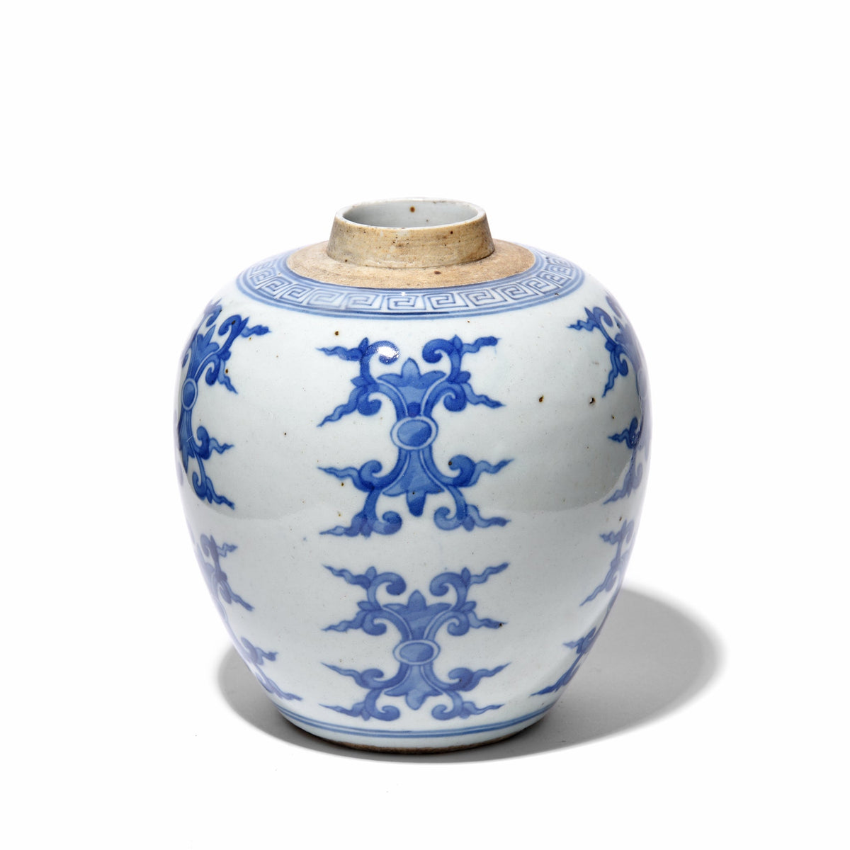 Blue & White Porcelain Ginger Jar - Double Acanthus