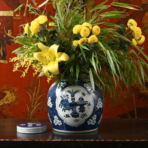 Blue & White Porcelain Ginger Jar - Scholarly Objects