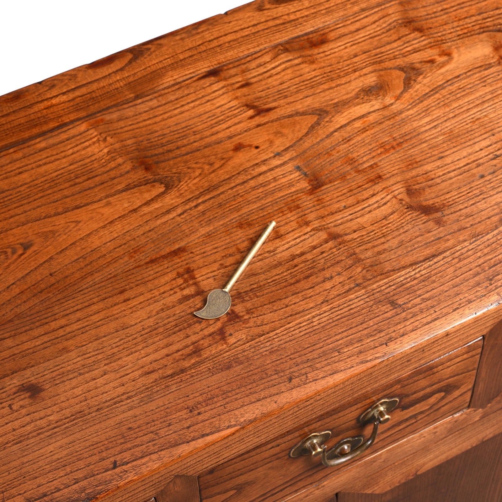 3 Drawer Chinese Elm Sideboard From Hebei - 19thC