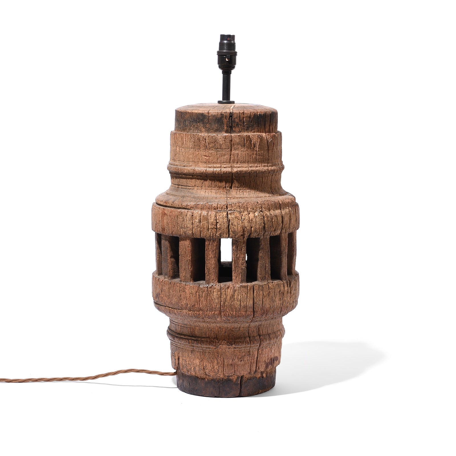 Table Lamp Made From An Old Wheel Hub