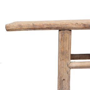 Long Elm Farmhouse Bench From Shandong - 19thC