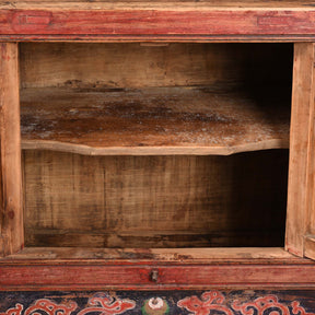 A Pair Of Painted Mongolian Side Cabinet - 19thC