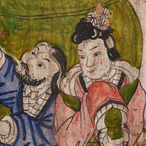 A Pair Of Painted Mongolian Side Cabinet - 19thC
