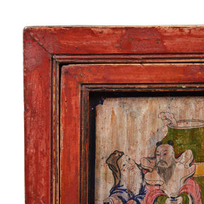 A Pair Of Painted Mongolian Side Cabinet - 19thC