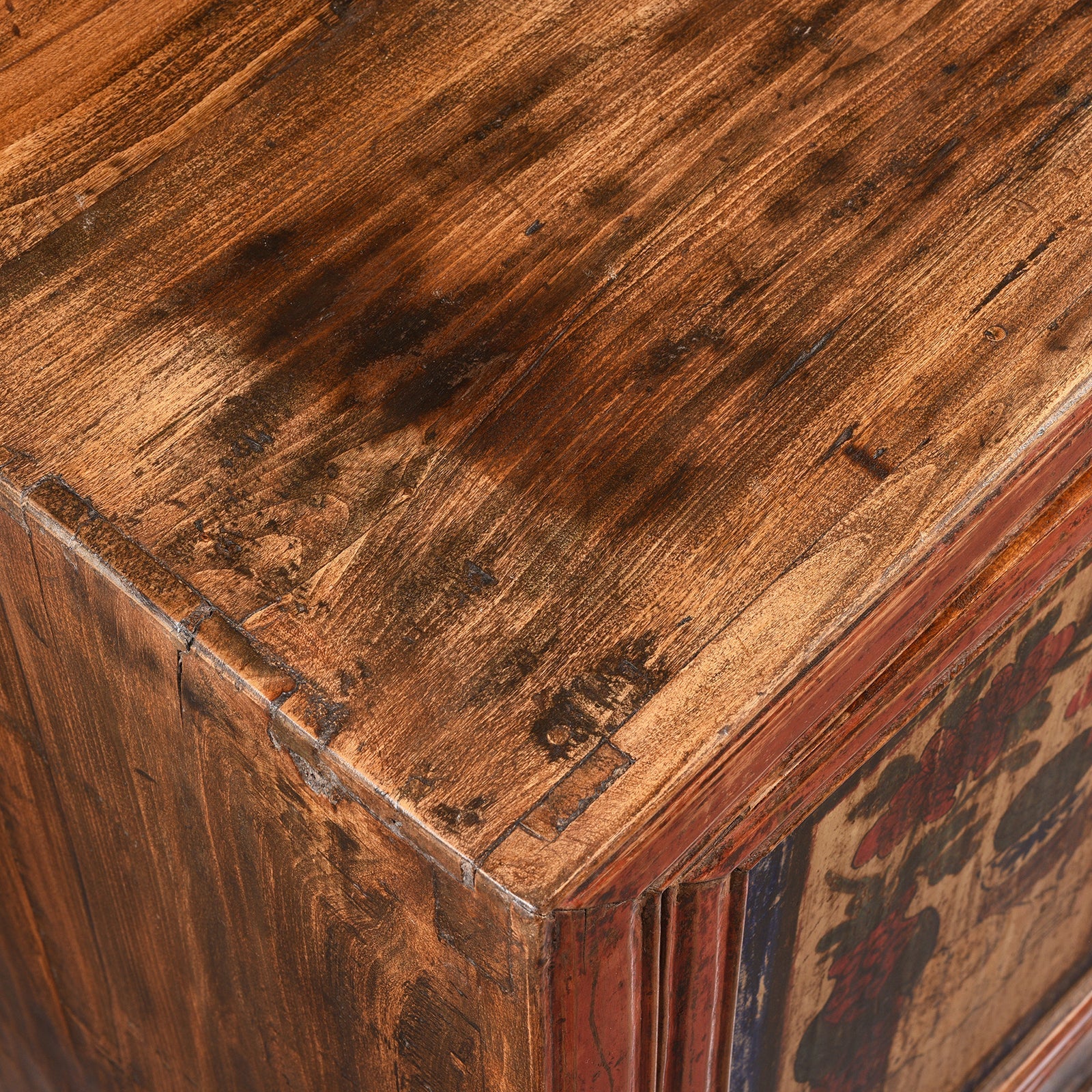 Painted Mongolian Book Cabinet - 19th Century
