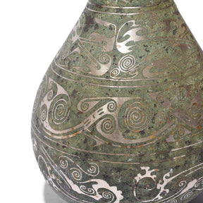 Ding Bronze Vase - With Silver Inlay