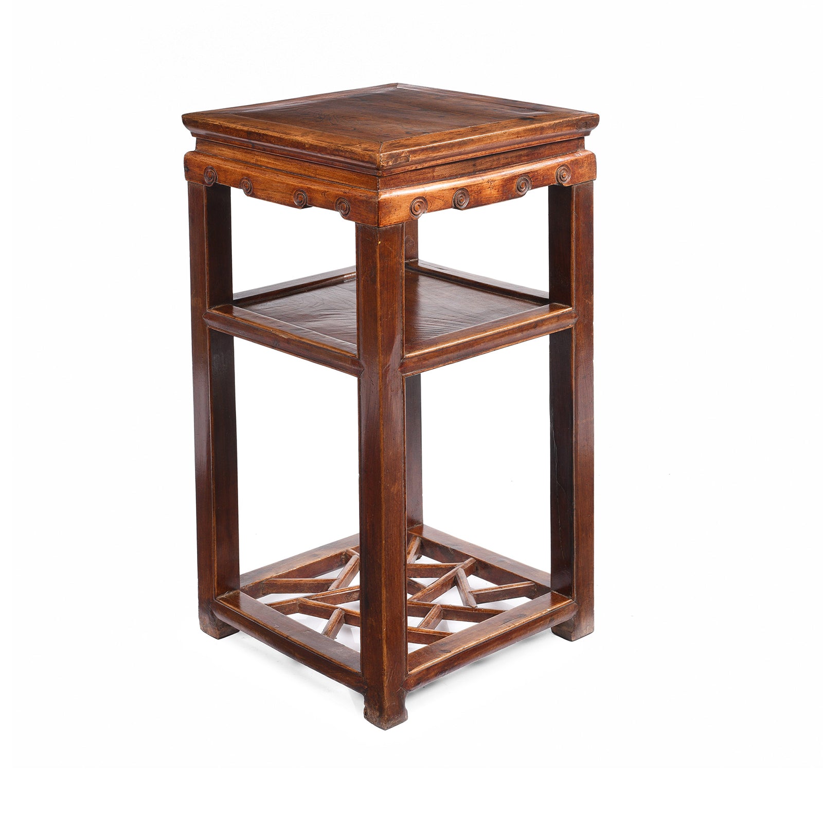 Chinese Flower Stand Made From Red Elm - 19thC