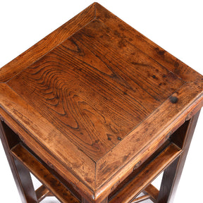 Chinese Flower Stand Made From Red Elm - 19thC