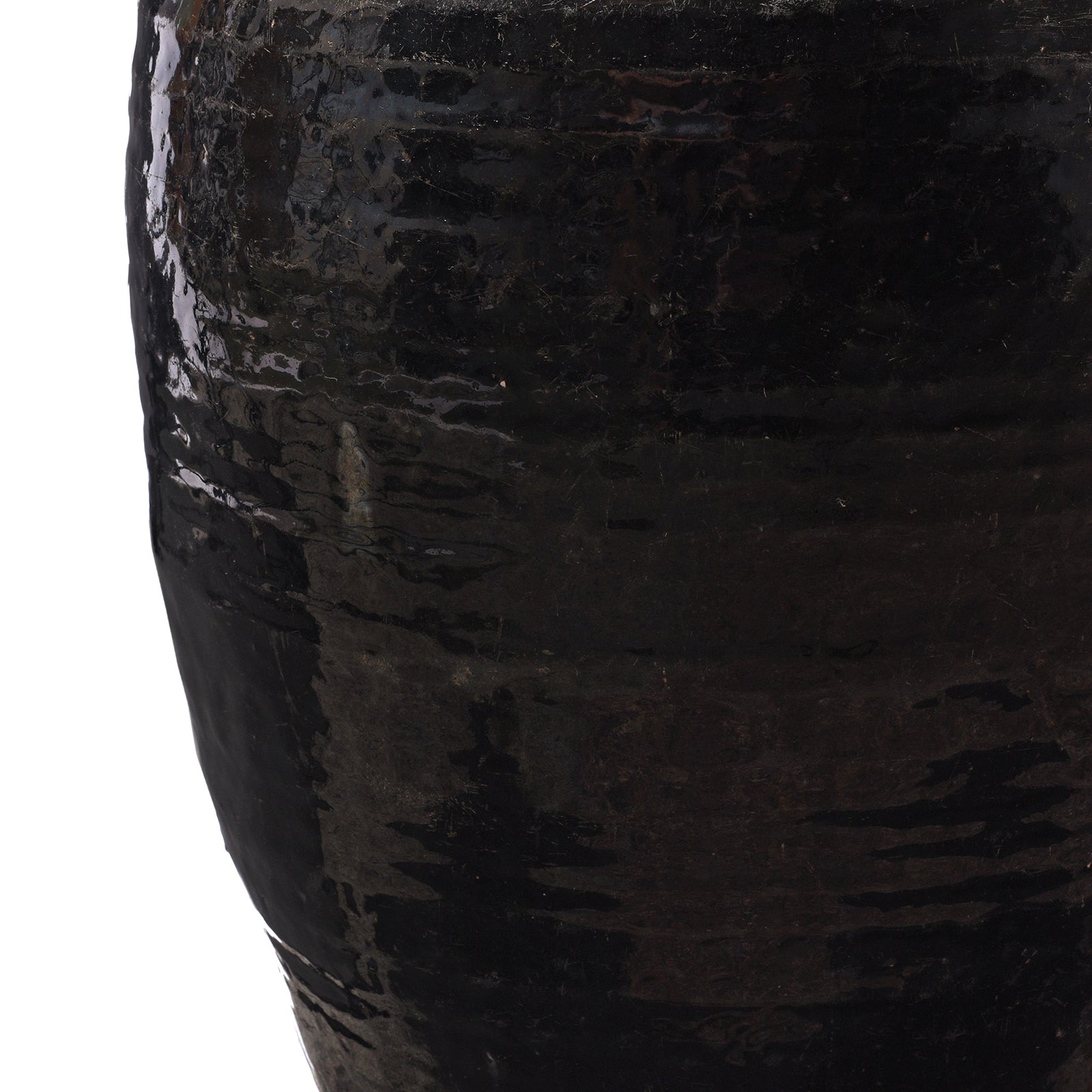 Chinese Black Glazed Storage Jar From Shanxi - 19thC