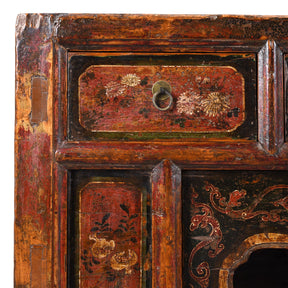 Painted Mongolian Sideboard - 19thC