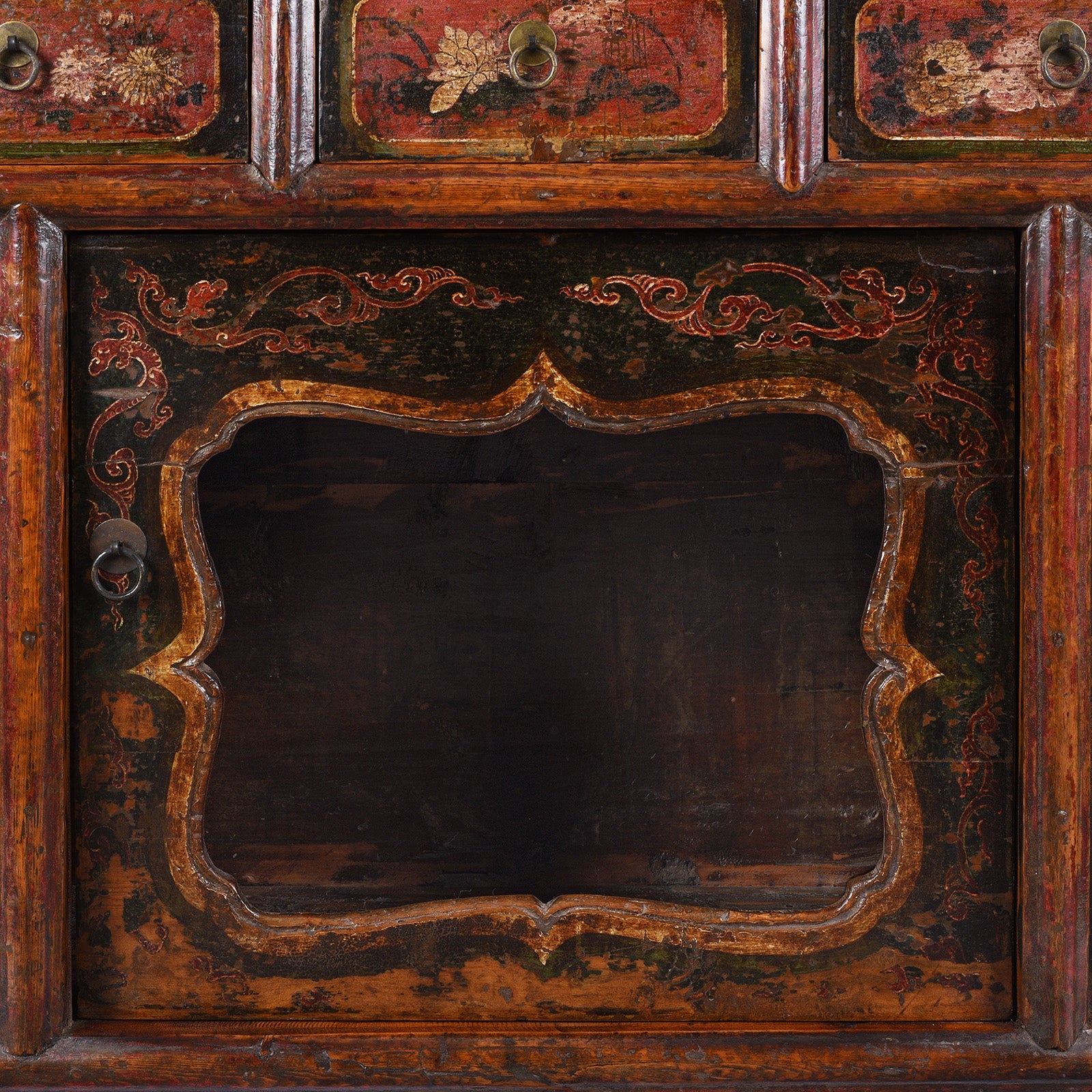 Painted Mongolian Sideboard - 19thC