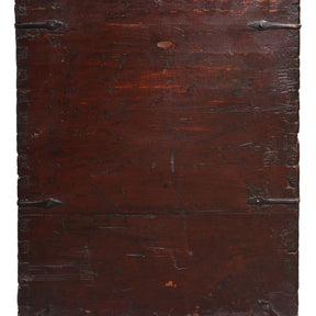 Painted Zeeba Chest From Tibet - Late 18th Century