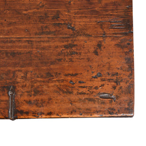 Painted Zeeba Chest From Tibet - Late 18th Century