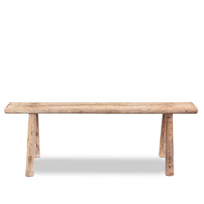 Cypress Chinese Bench From Shanxi - 19thC