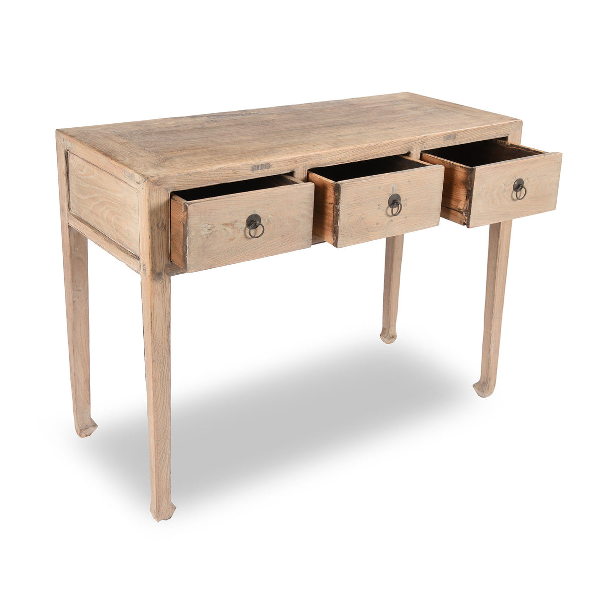Bleached Elm Console Table From Shanxi - 19thC